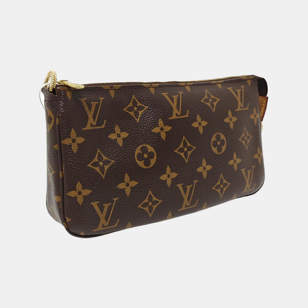 Monogram Coated Canvas Shoulder Bag Brown