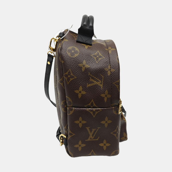 PALM SPRINGS Mini Monogram Coated Canvas Brown