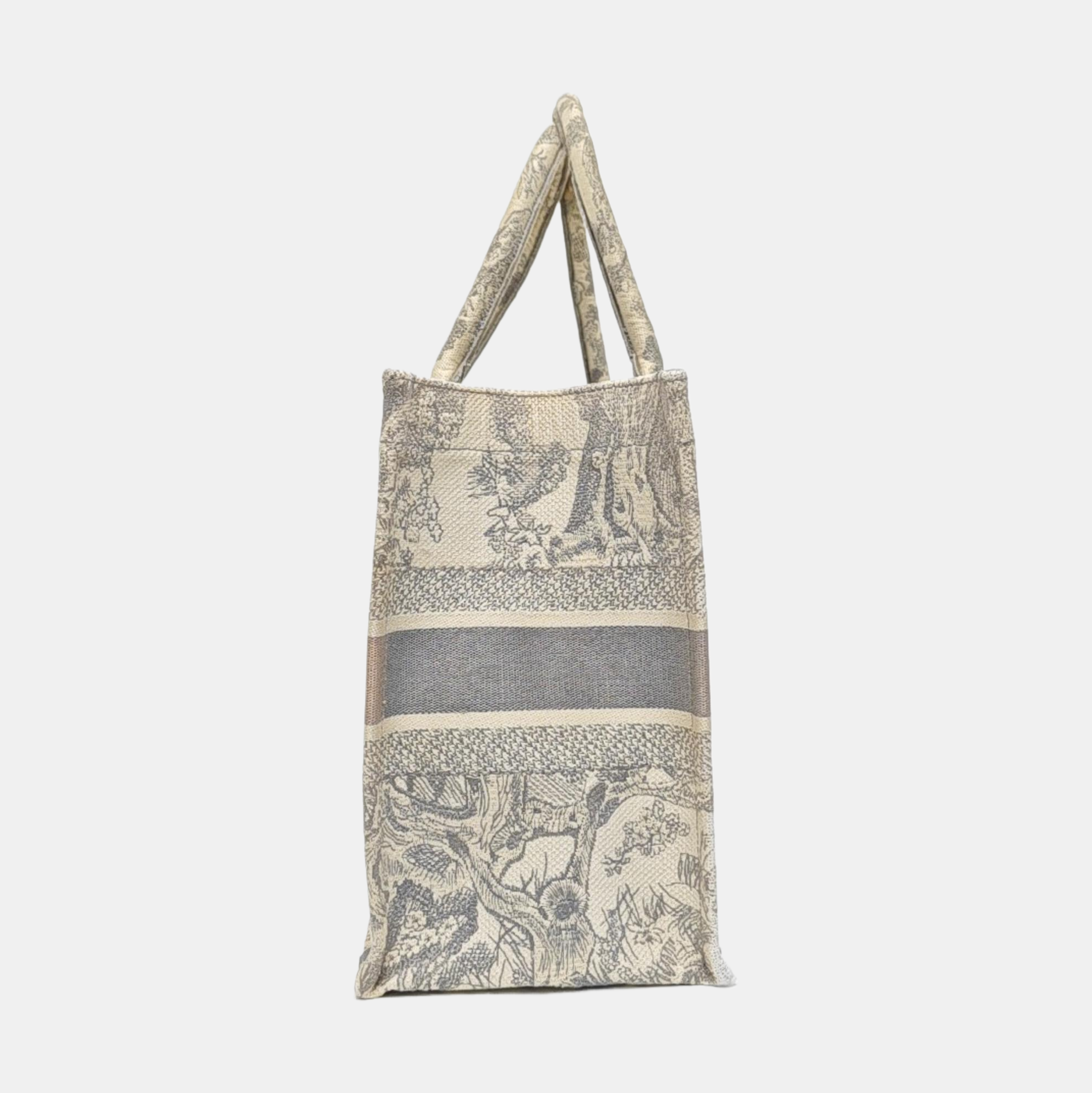 Book Tote Medium Canvas Gray