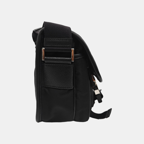 Nylon Shoulder Bag Black