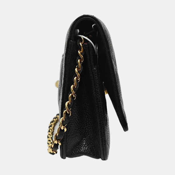 WOC Quilted Grained Calfskin Black