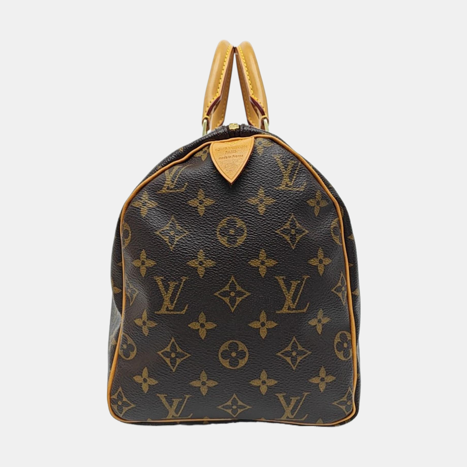 SPEEDY 30 Monogram Coated Canvas Brown