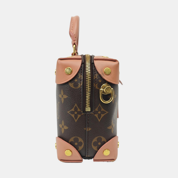 PETITE MALLE Monogram Coated Canvas Brown