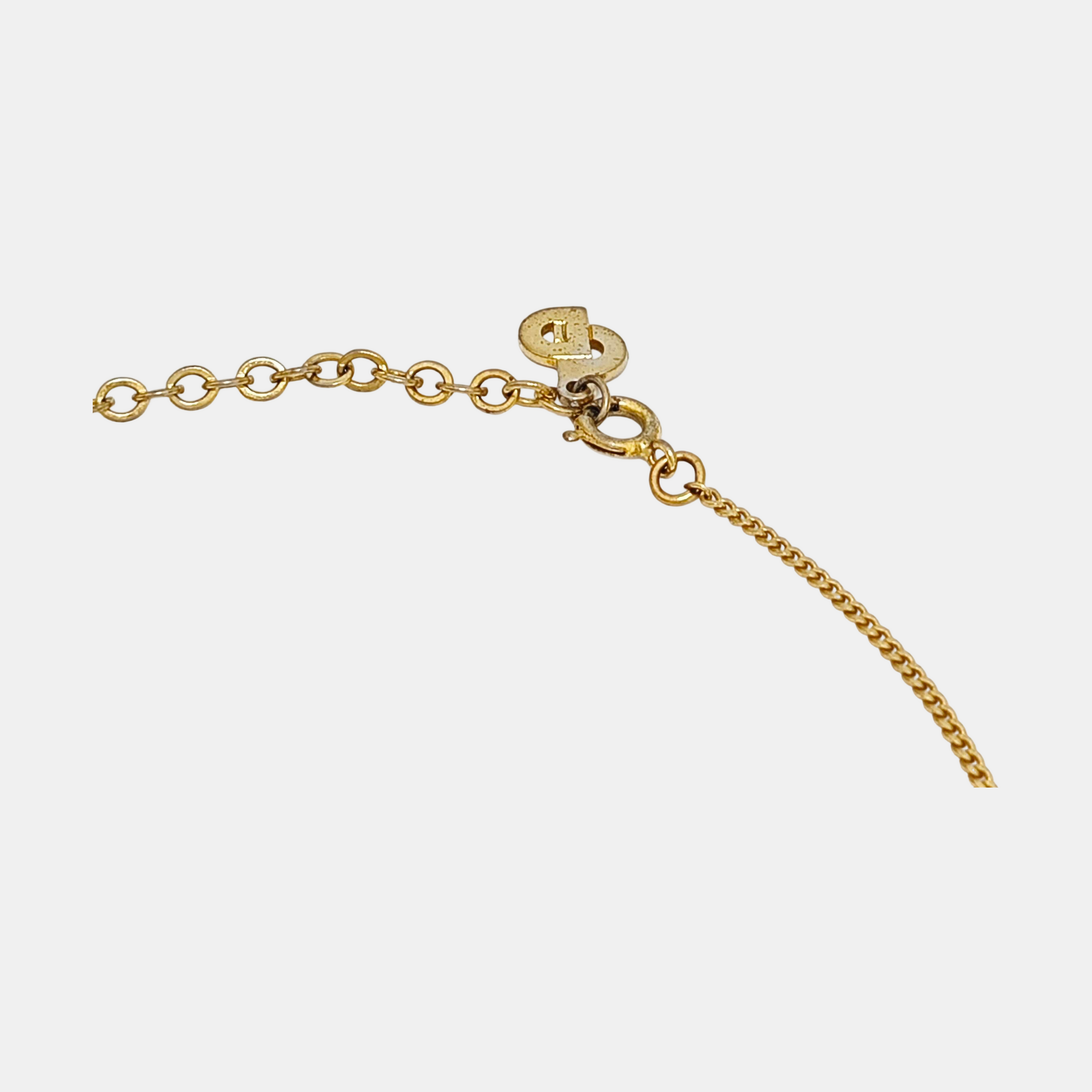 Petit CD Metal Gold Necklace