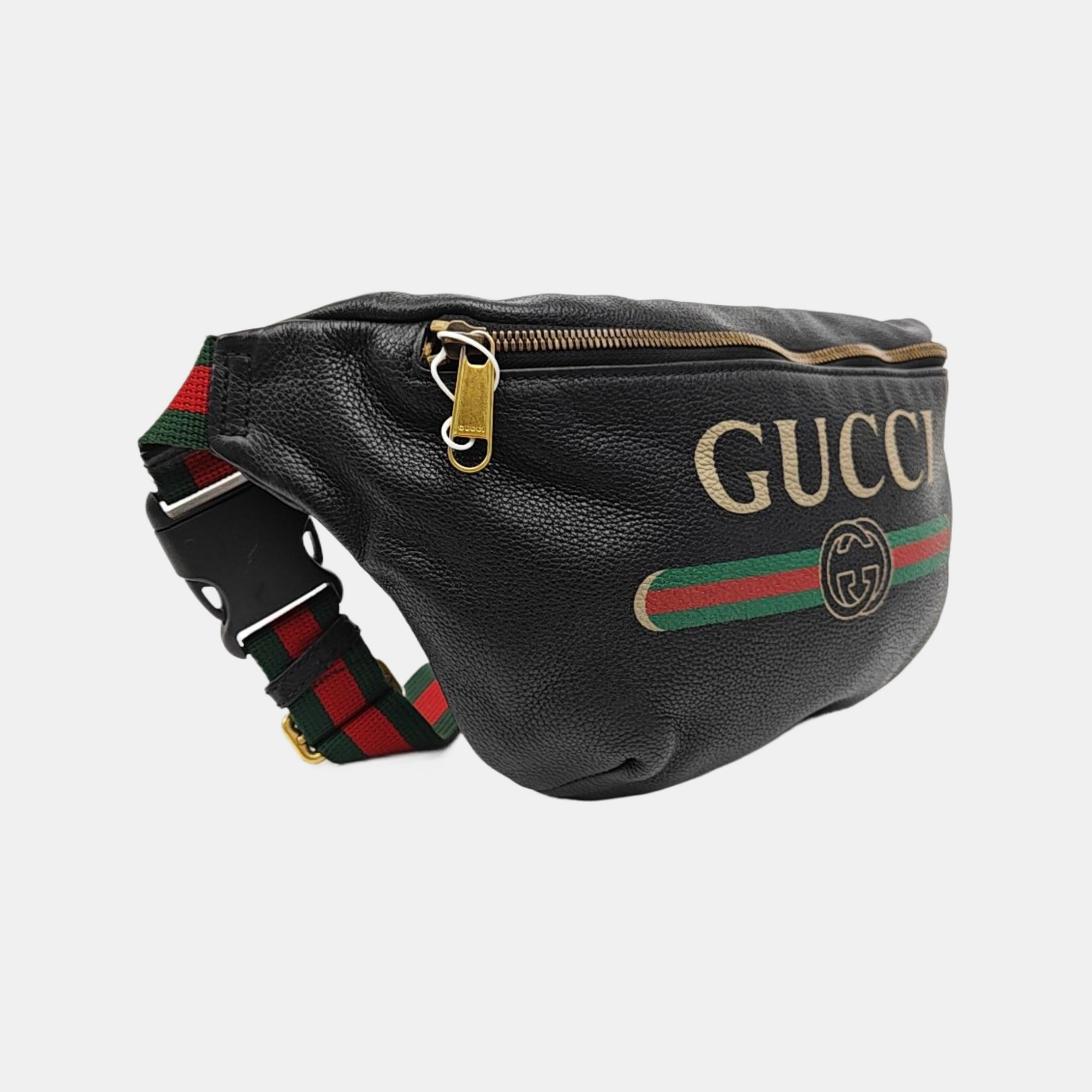 Print Large Calfskin Black