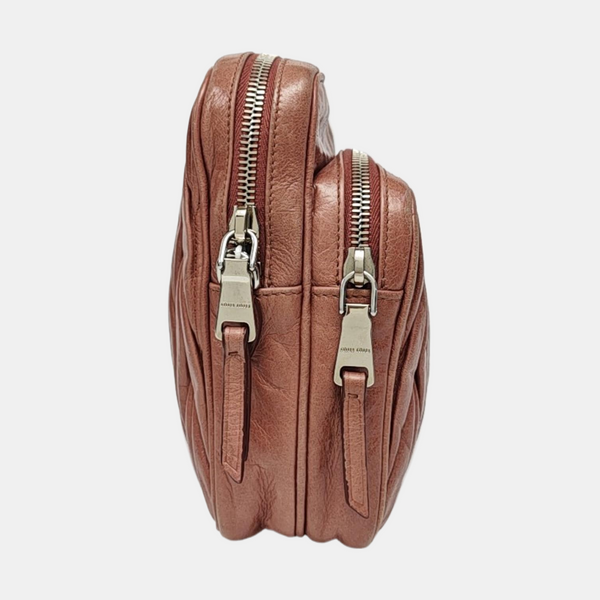 Matelassé Quilted Calfskin Brown