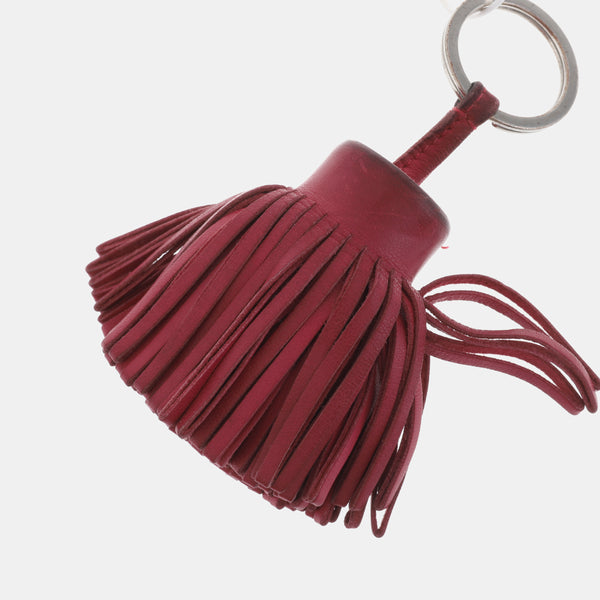 Red Leather Bag Charm