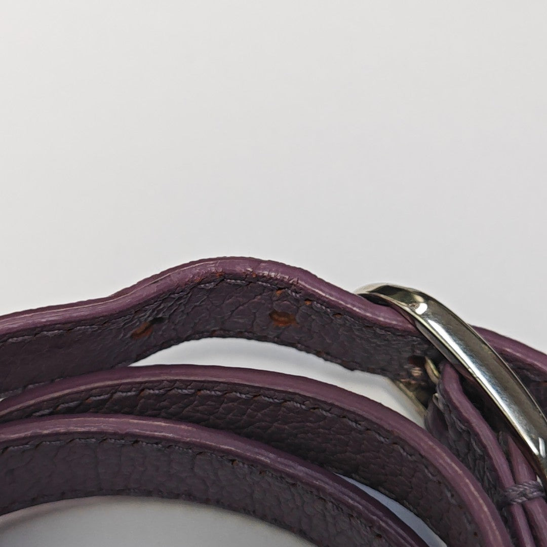 Leather Purple Bangle