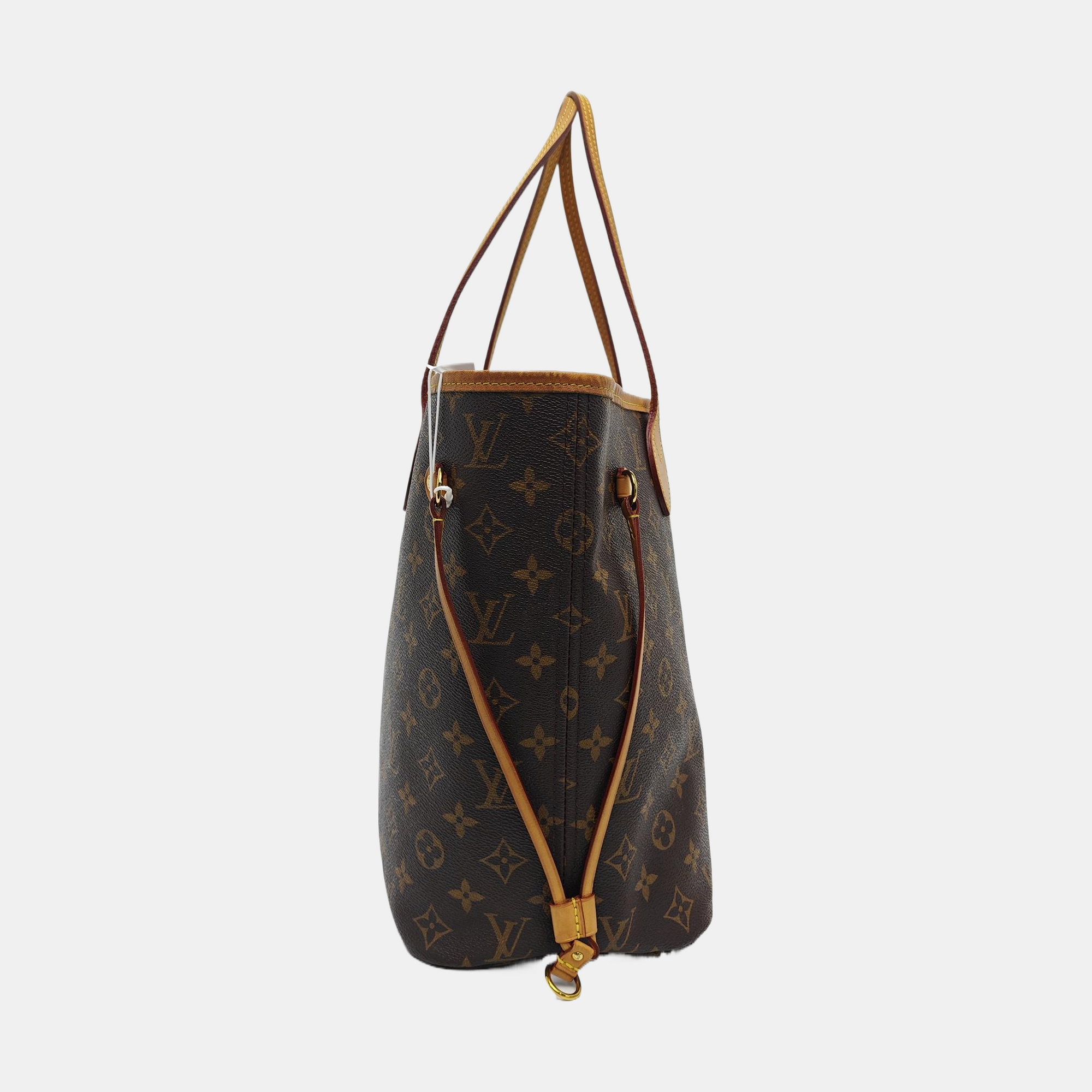 NEVERFULL MM Monogram Coated Canvas Brown