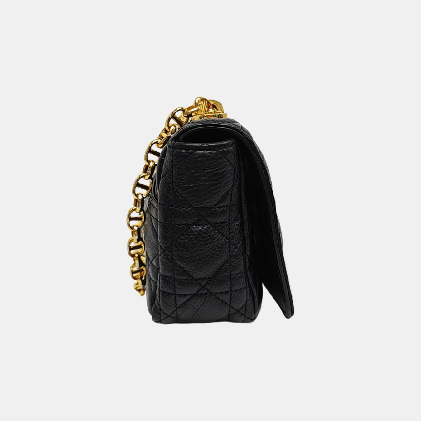Dior Caro Small Cannage Calfskin Black