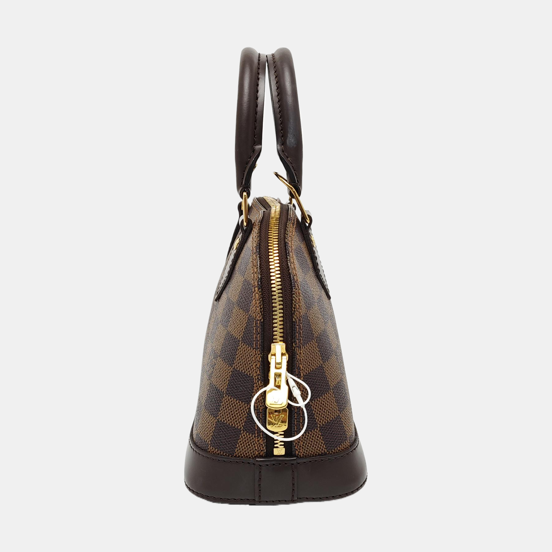 ALMA BB Damier Ebene Coated Canvas Brown