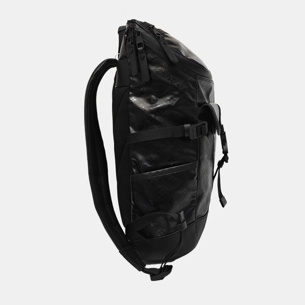 CHRISTOPHER Monogram Coated Canvas Black