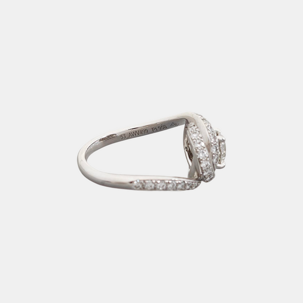 TRINITY Platinum 950 Silver Ring EU 53