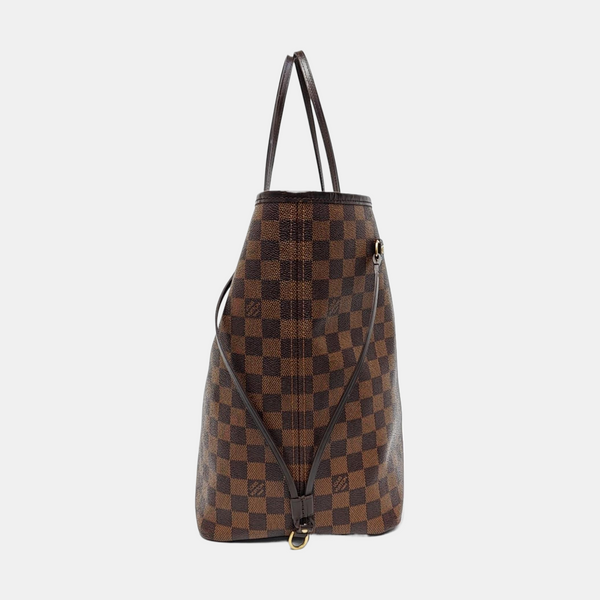 NEVERFULL GM Damier Ebene Coated Canvas Brown