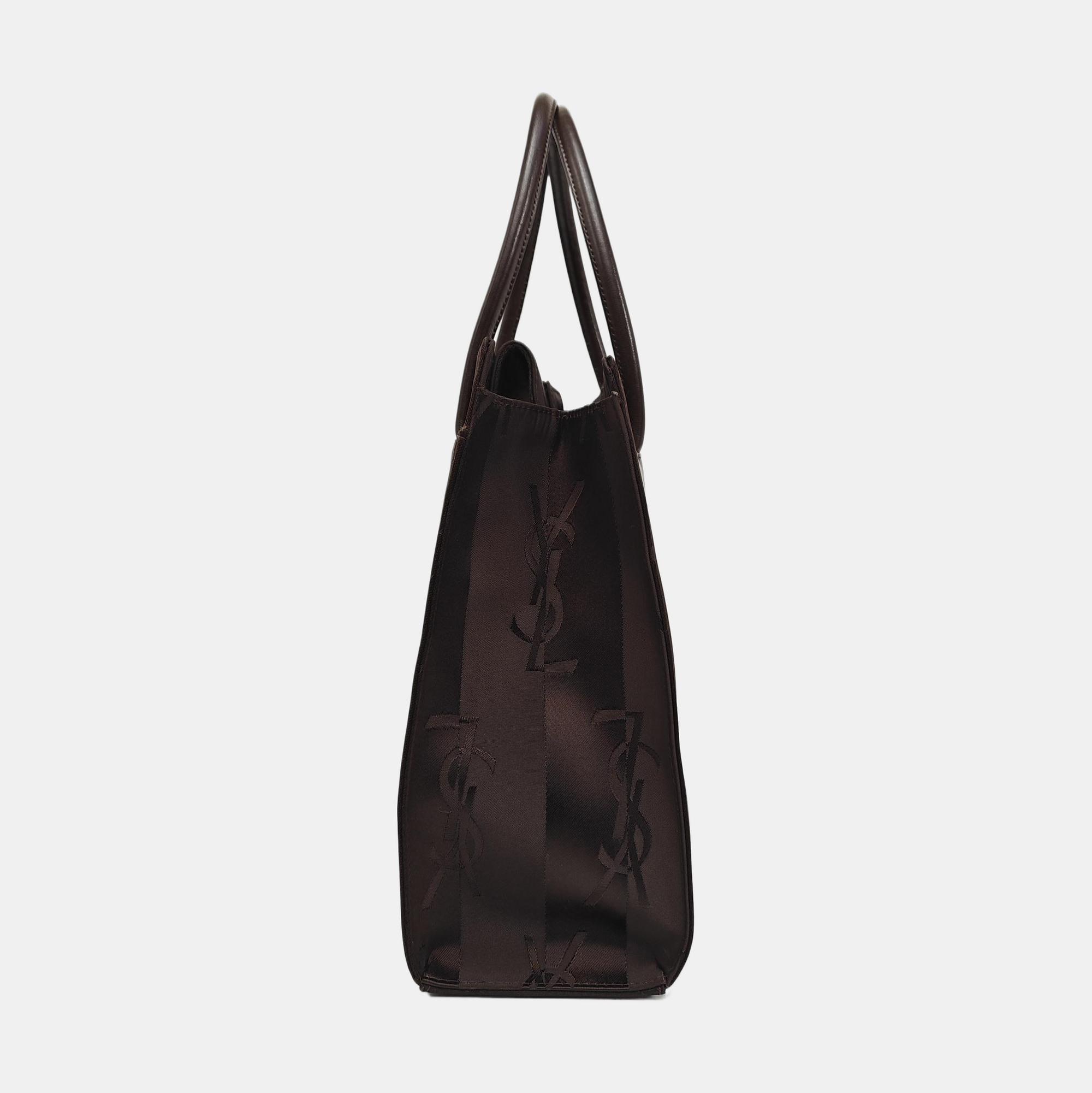 Fabric Tote Bag Brown