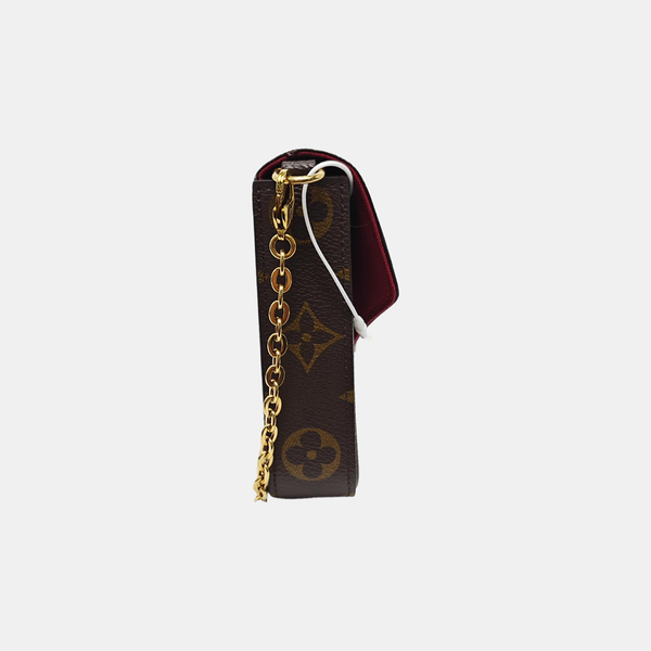 FÉLICIE Monogram Coated Canvas Brown