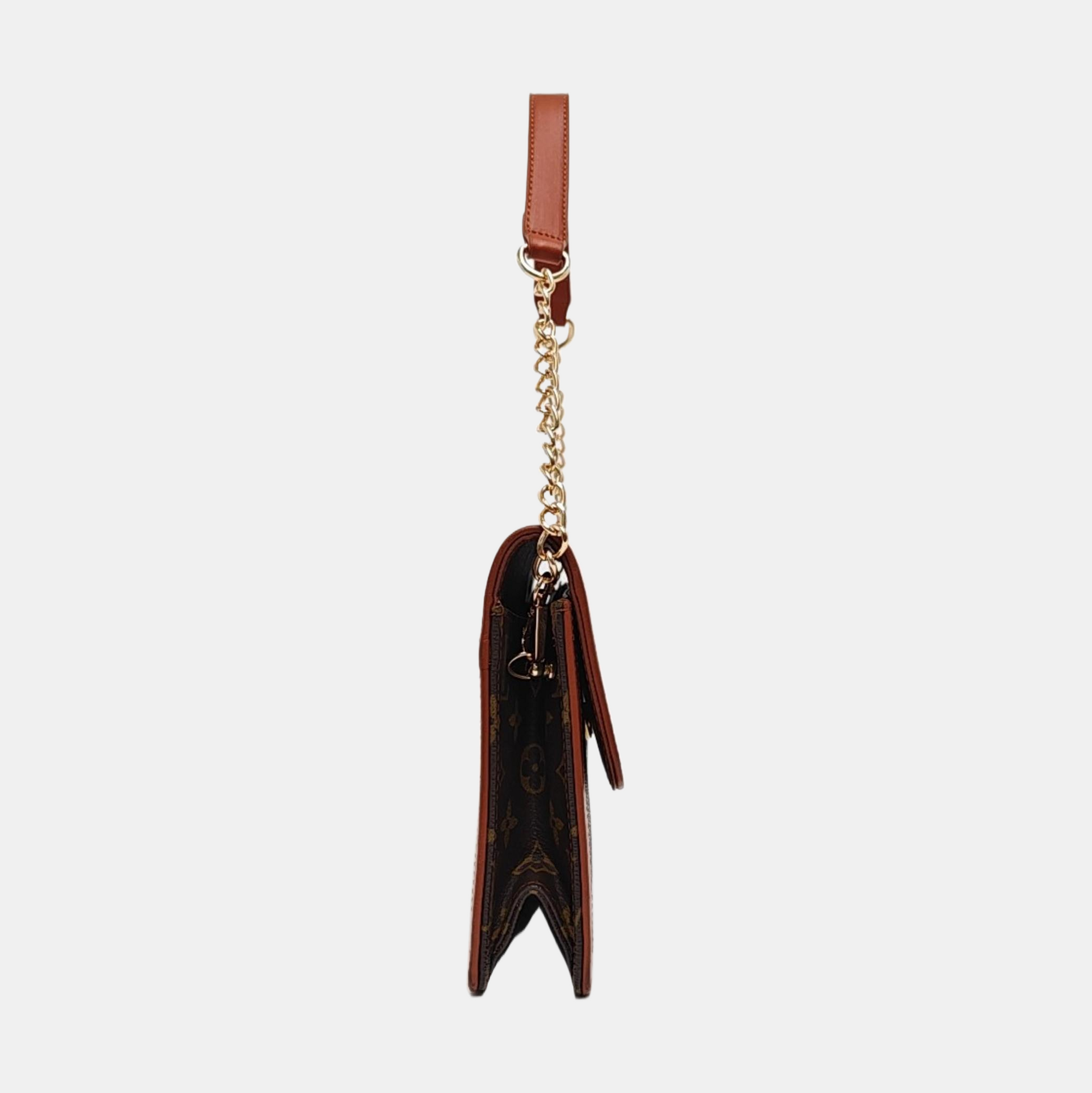 DAME GM Monogram Coated Canvas Brown