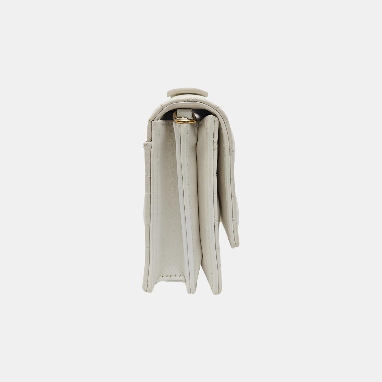 Lady Dior Small Cannage Lambskin White