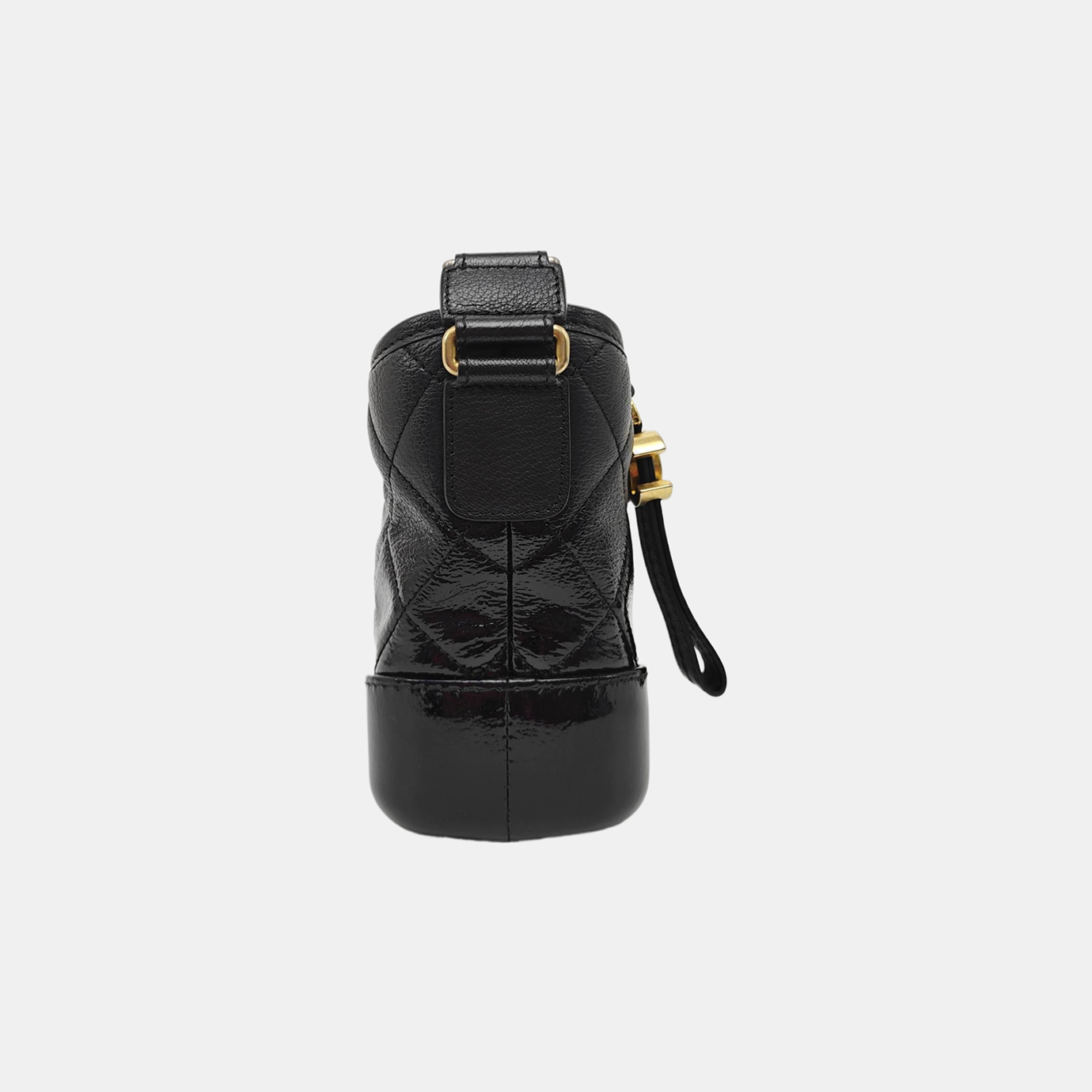 GABRIELLE Small Quilted Lambskin Black