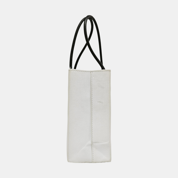 Shopping Bag Super Mini Calfskin White