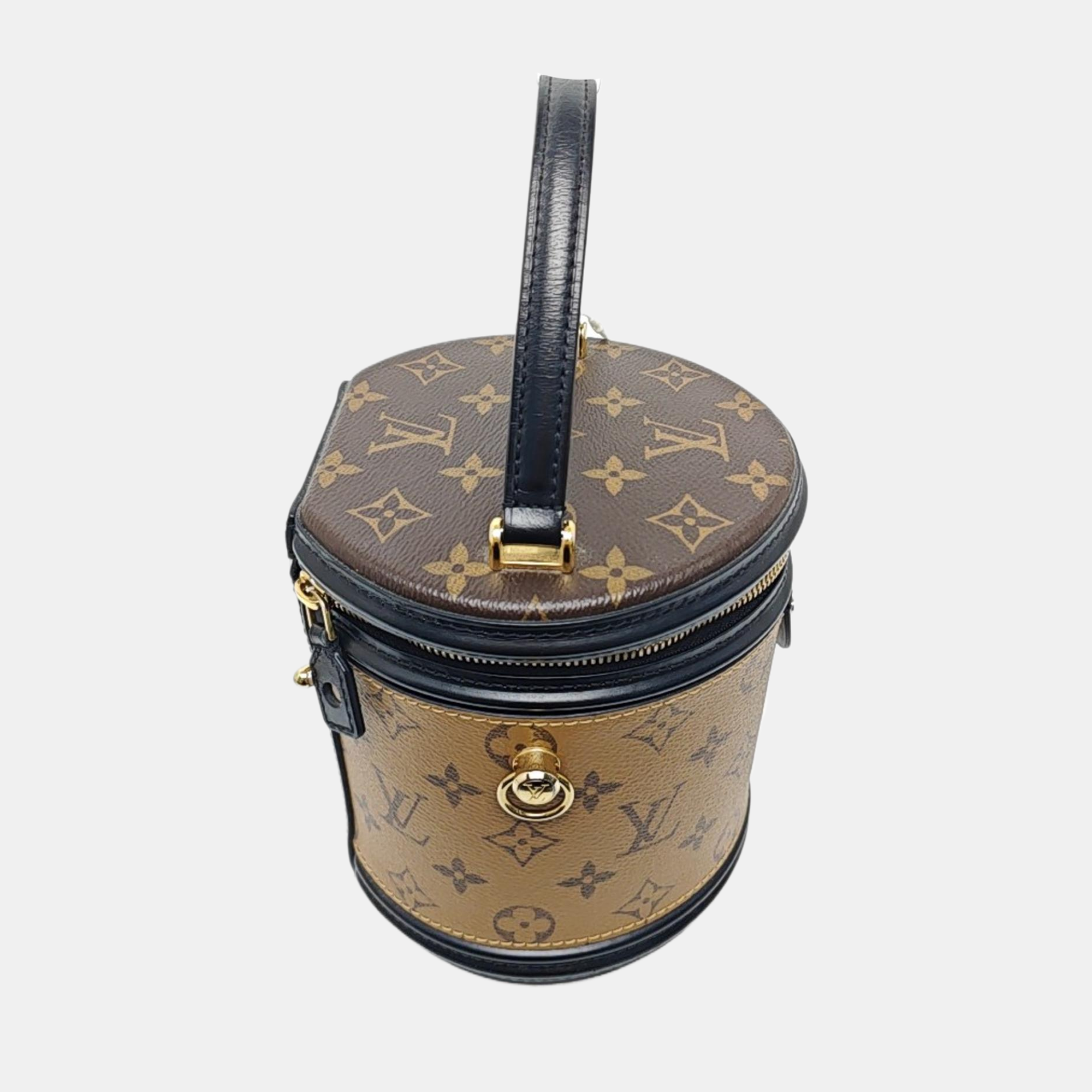 CANNES PM Monogram Coated Canvas Brown