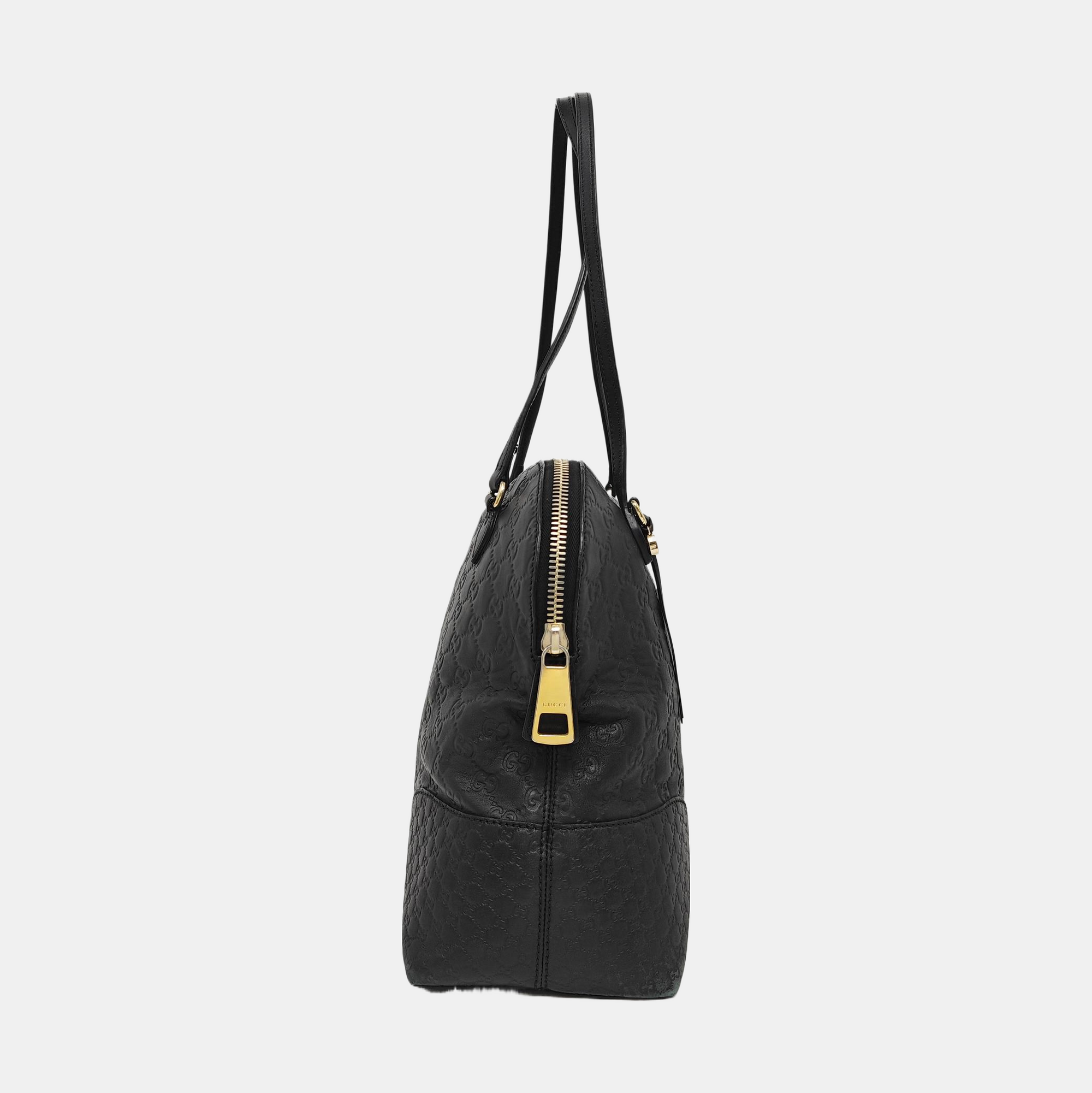Bree Monogram Calfskin Black