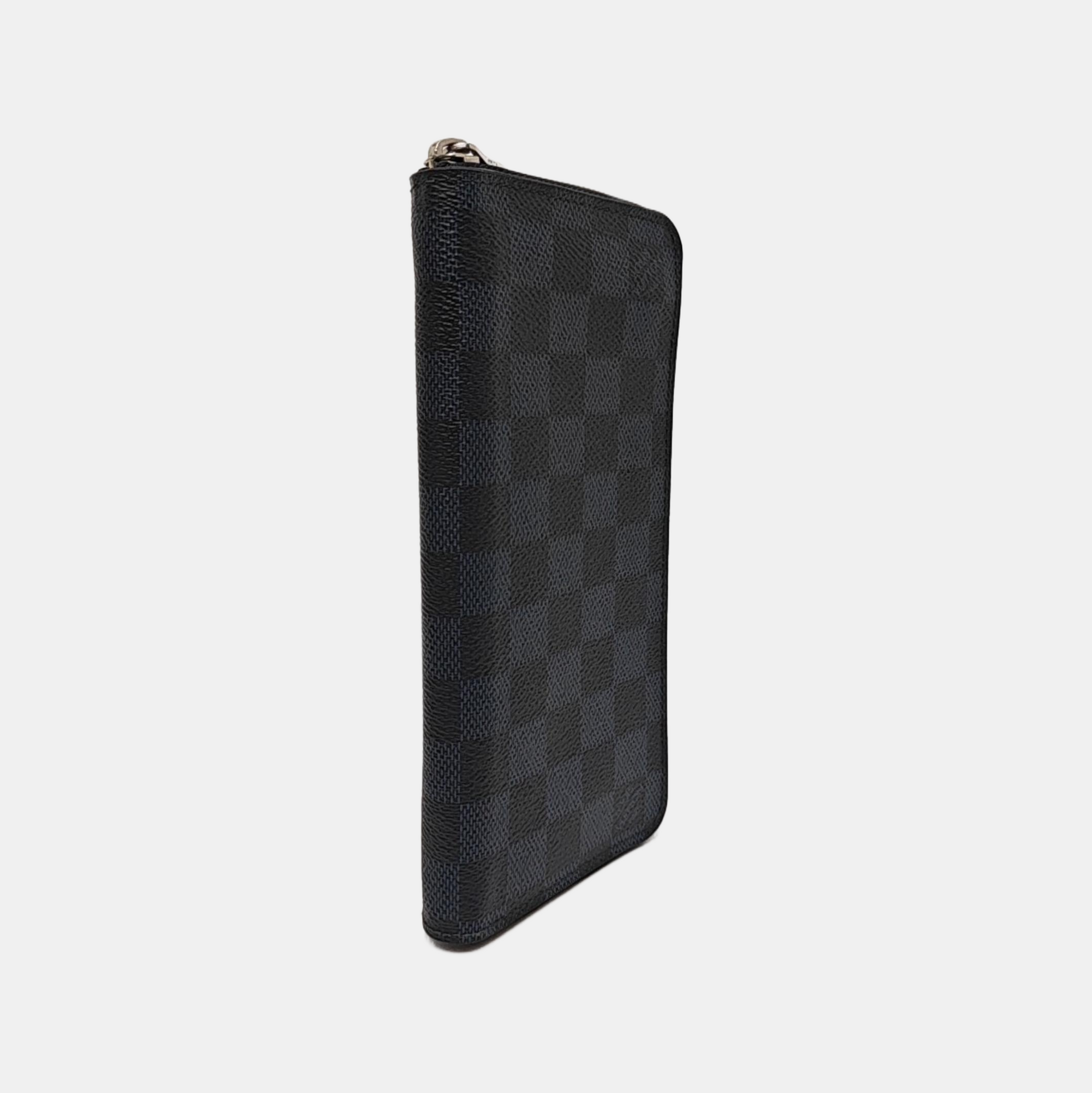 ZIPPY Damier Coated Canvas Blue Wallet