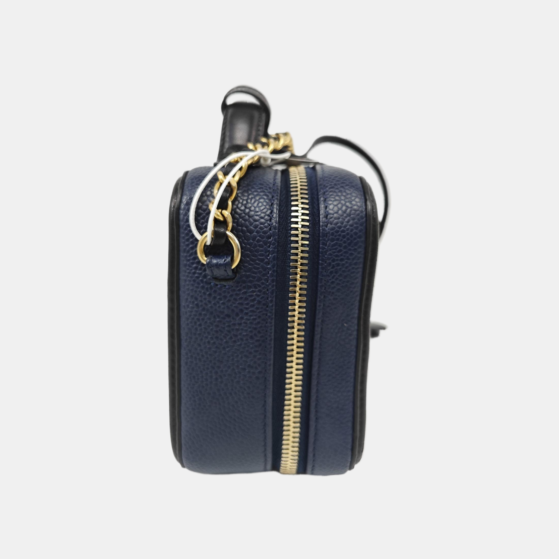 FILIGREE Small Quilted Grained Calfskin Blue