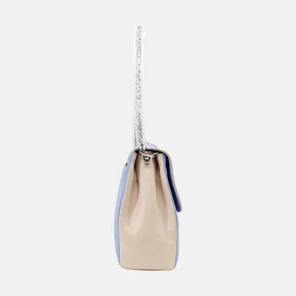 Calfskin Shoulder Bag Blue