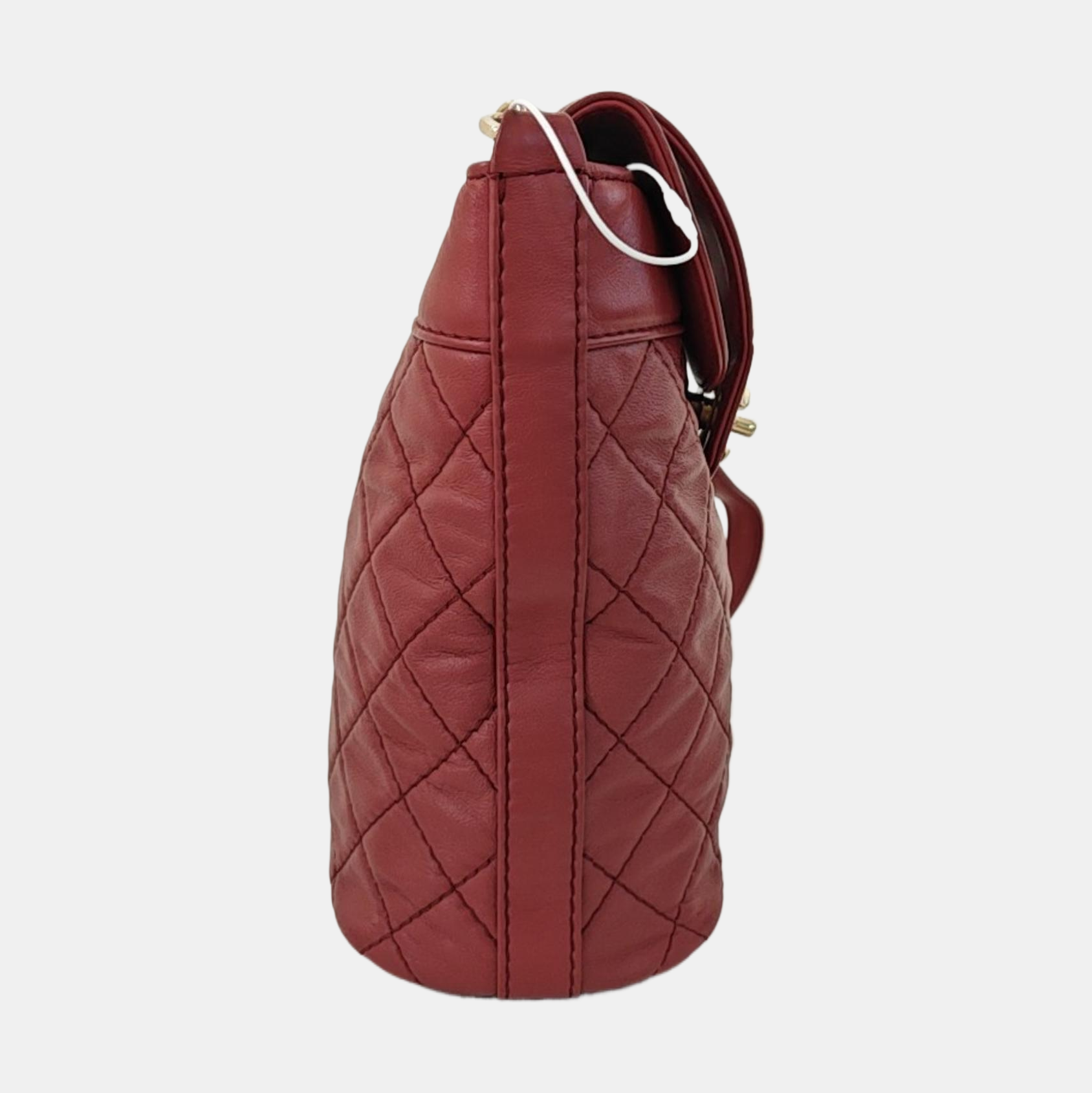 Quilted Calfskin Shoulder Bag Red