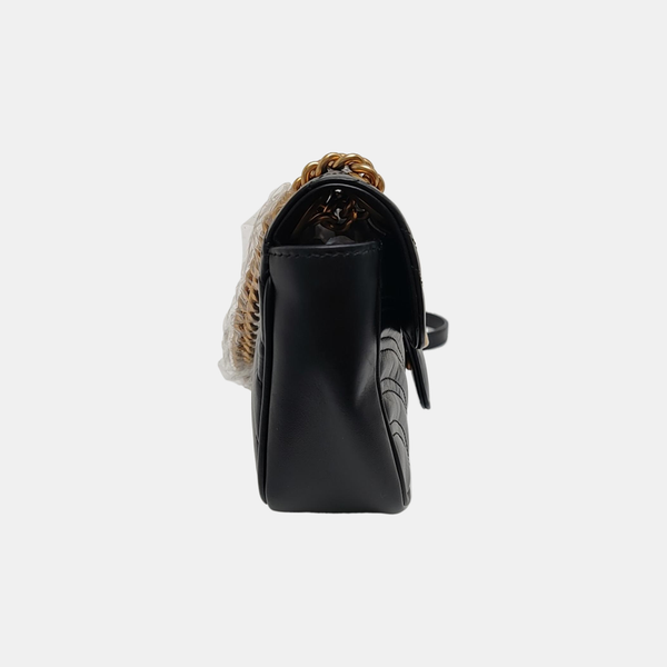 GG Marmont Small Quilted Calfskin Black