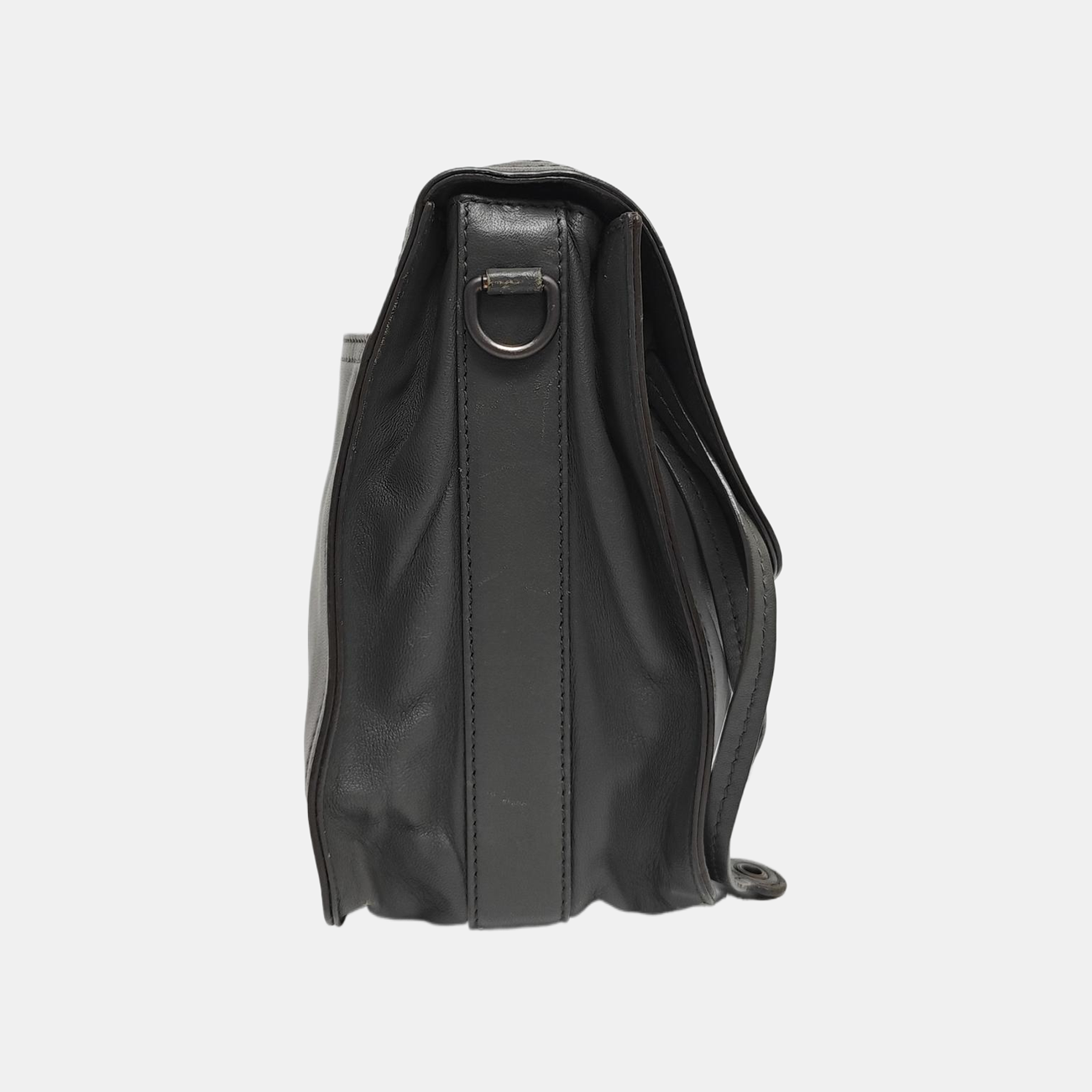 Calfskin Shoulder Bag Gray