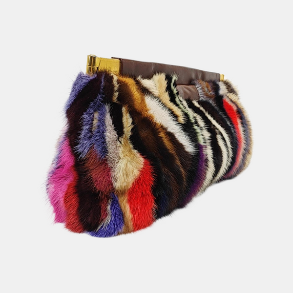 Fur Clutch Multicolor