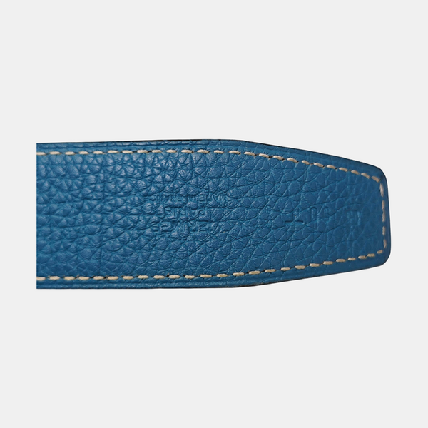 Leather Belt Blue