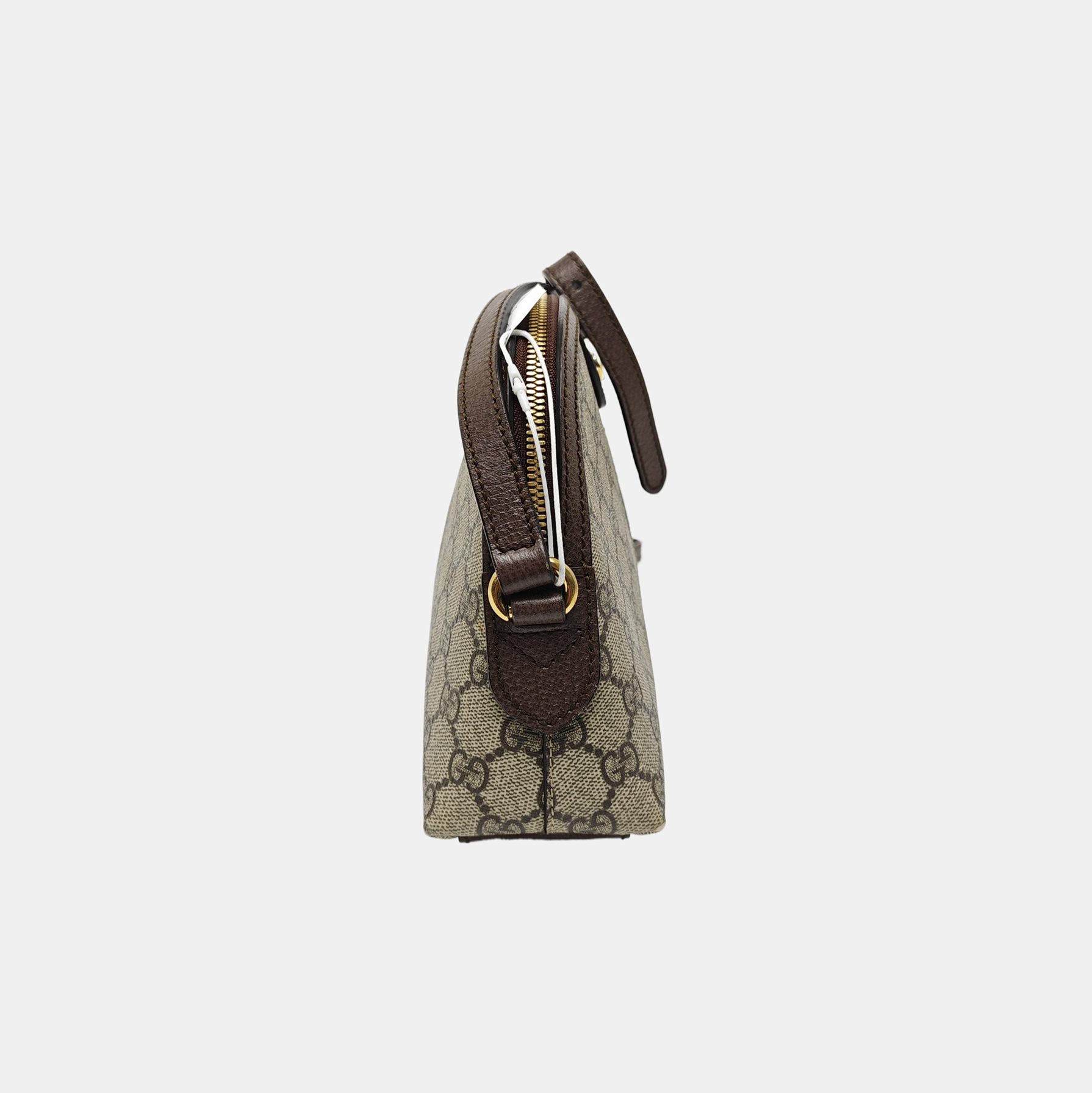 Ophidia Small Monogram Coated Canvas Beige