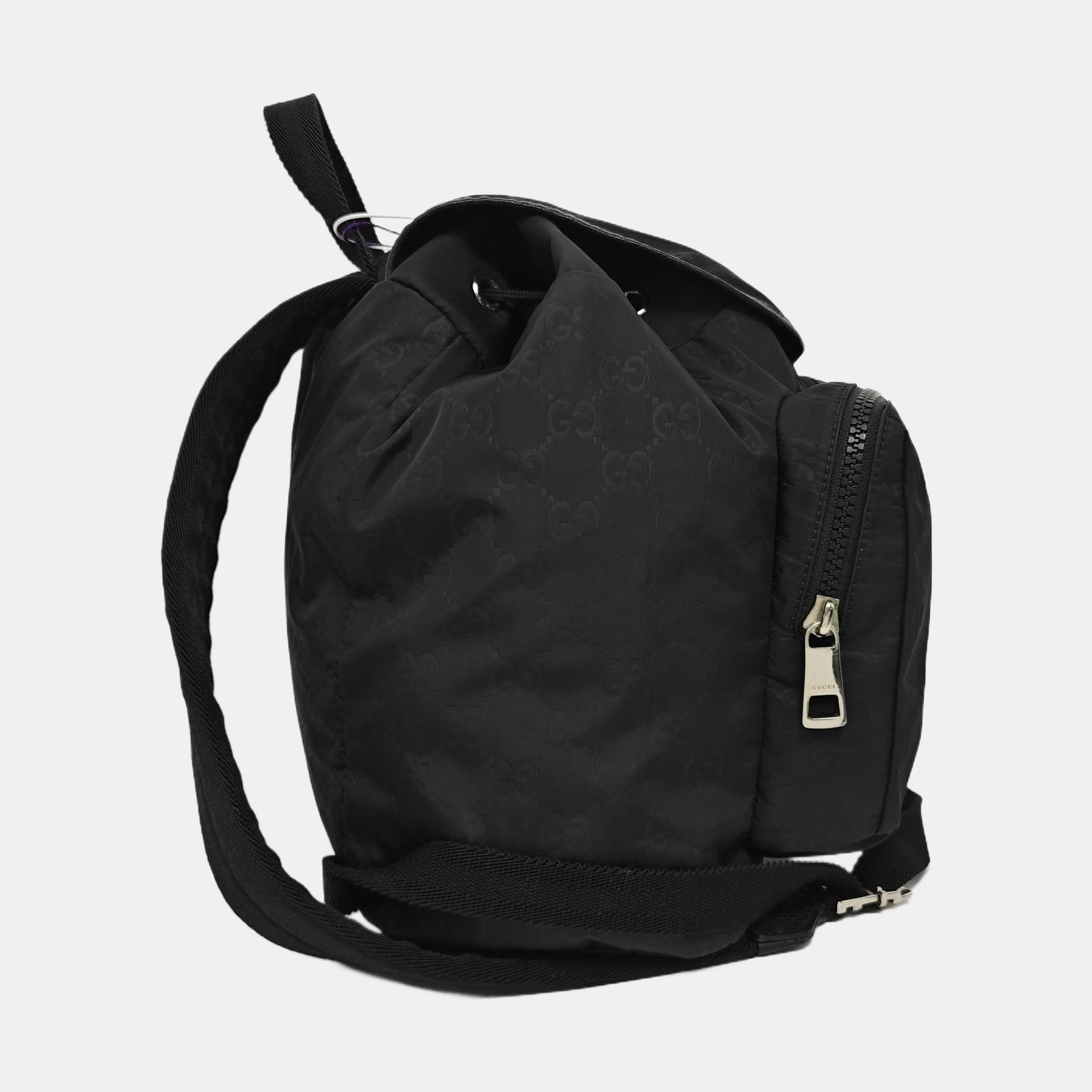 Monogram Nylon Backpack Black