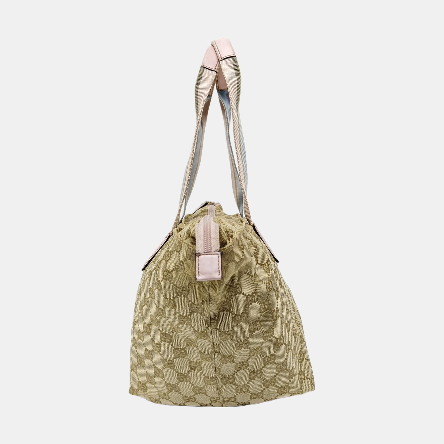 Monogram Canvas Tote Bag Beige
