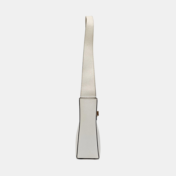 Calfskin Shoulder Bag White
