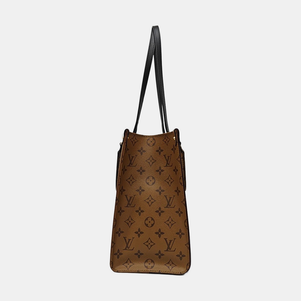 ONTHEGO MM Monogram Coated Canvas Brown