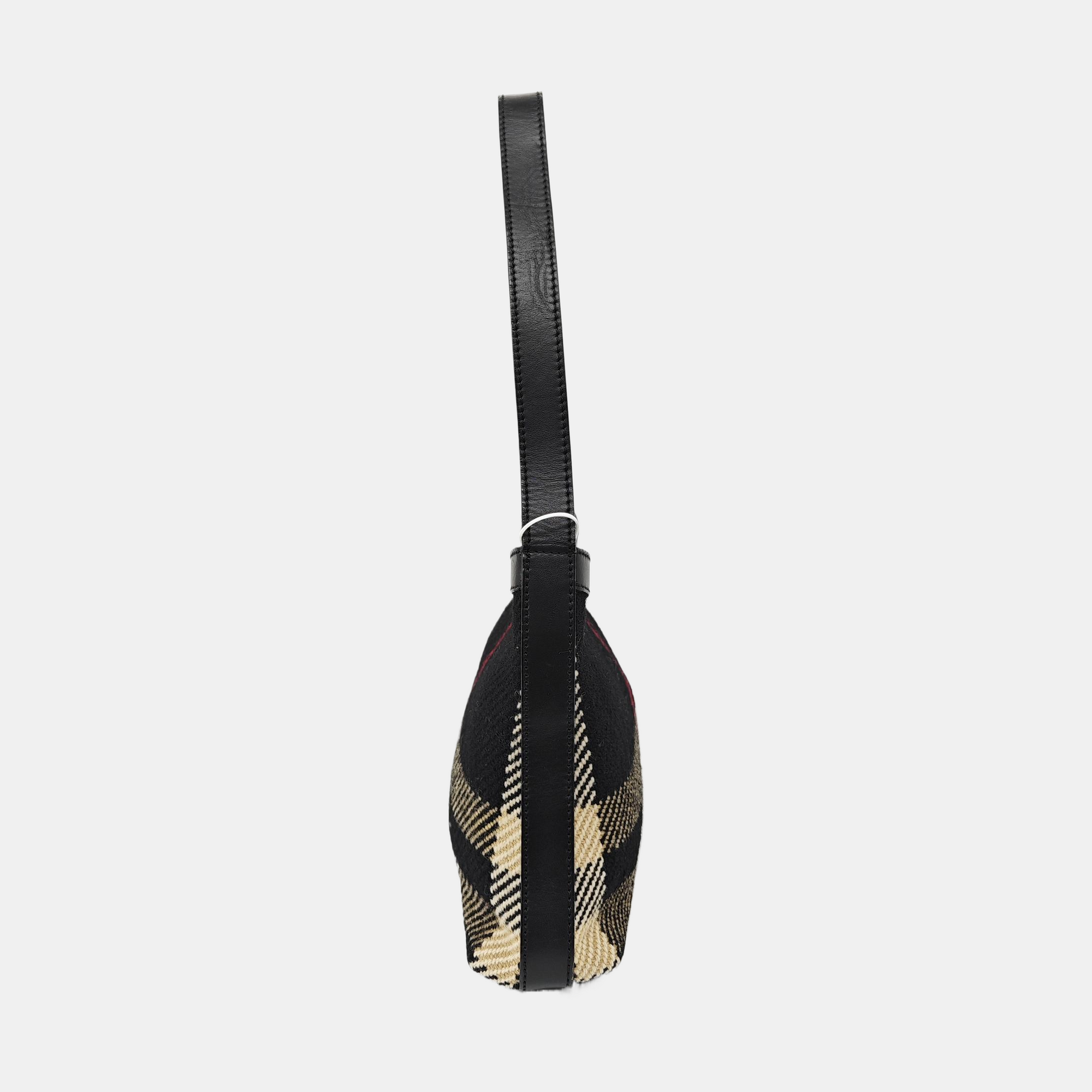 Fabric Shoulder Bag Black