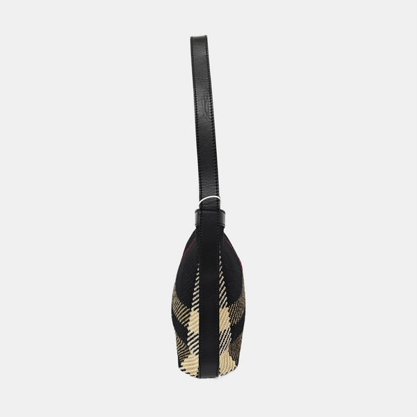 Fabric Shoulder Bag Black