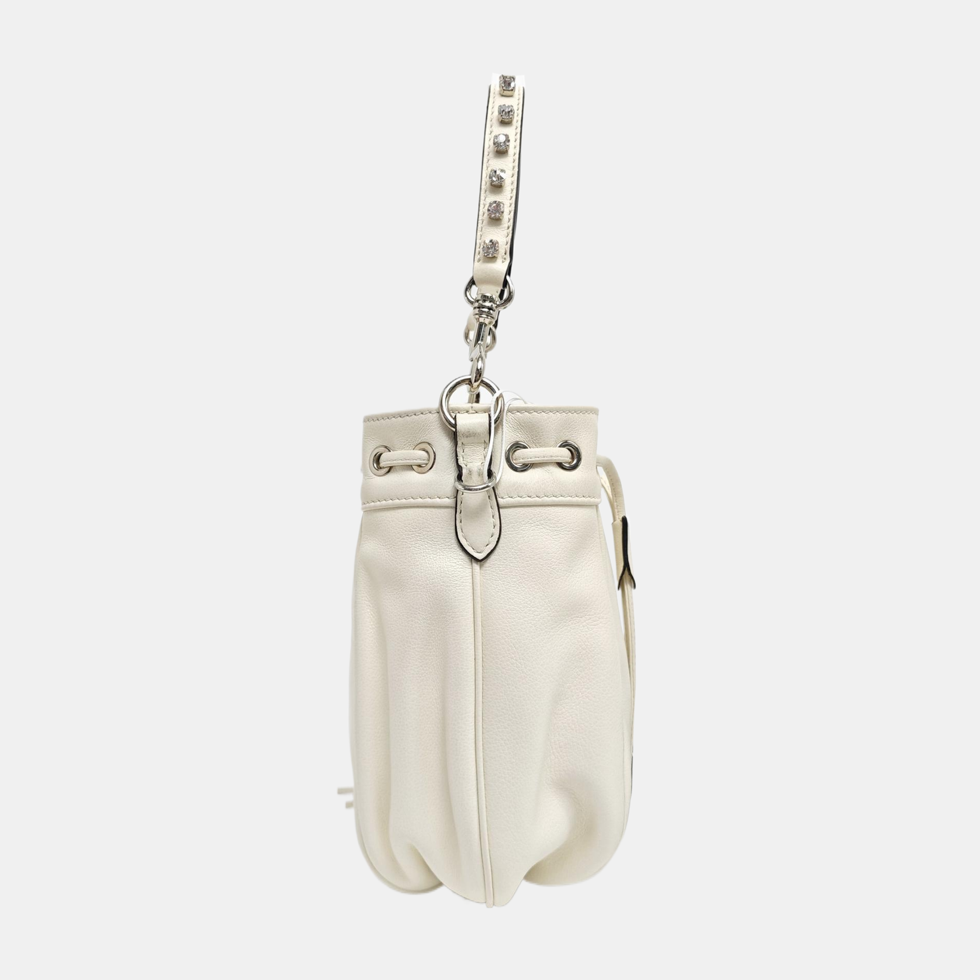 Calfskin Bucket Bag White
