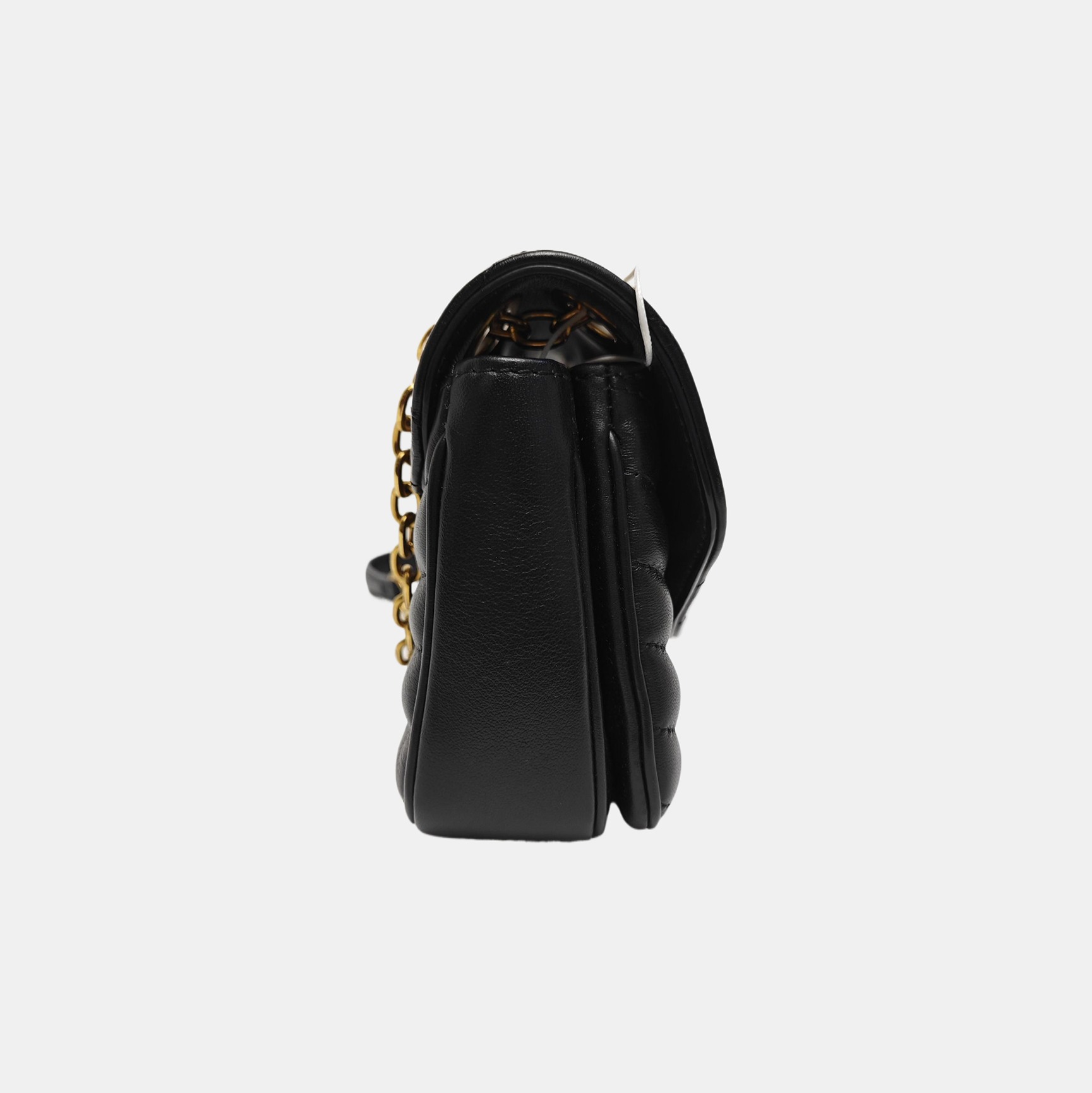 NEW WAVE PM Quilted Calfskin Black