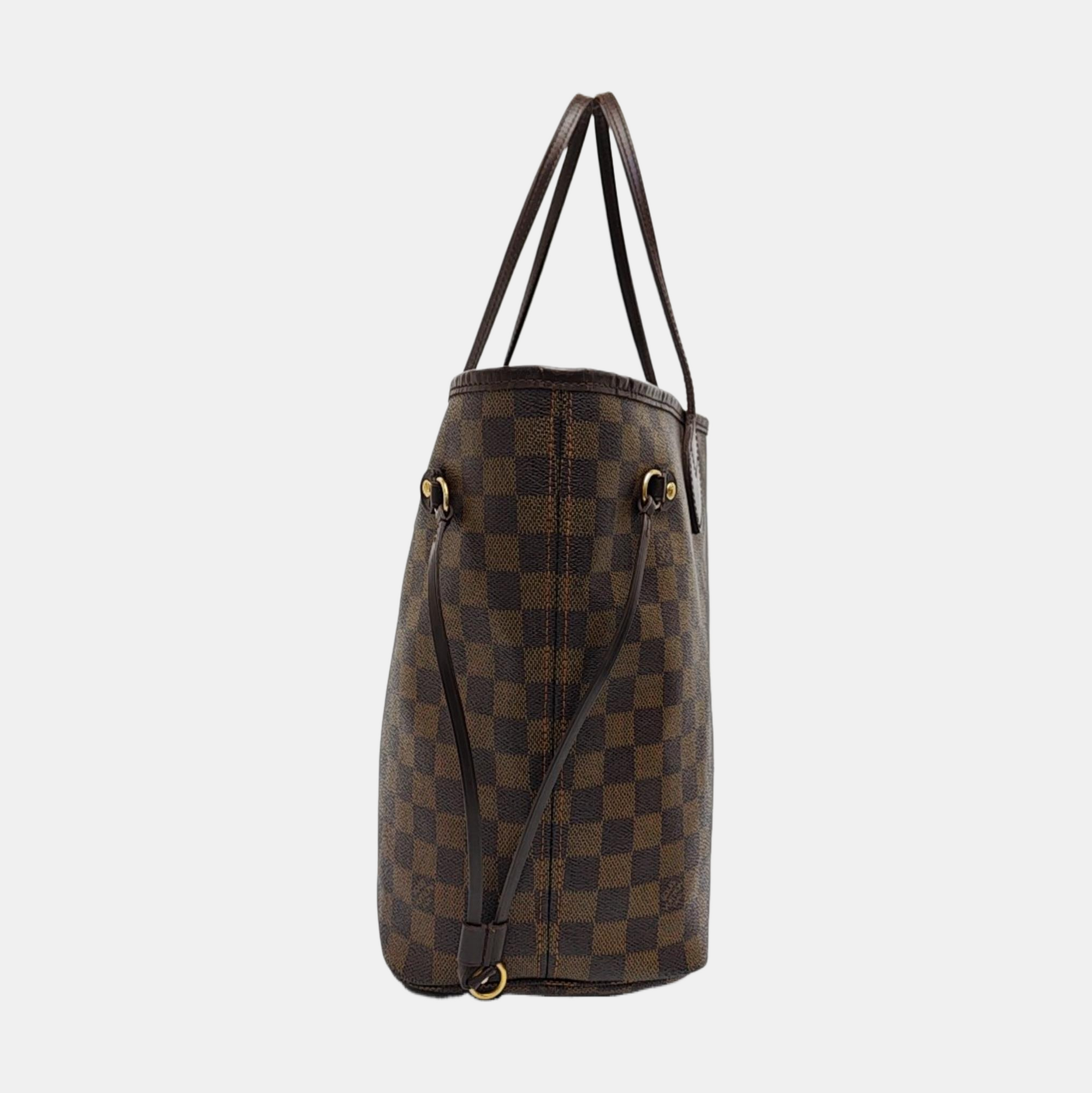 NEVERFULL MM Damier Ebene Coated Canvas Brown