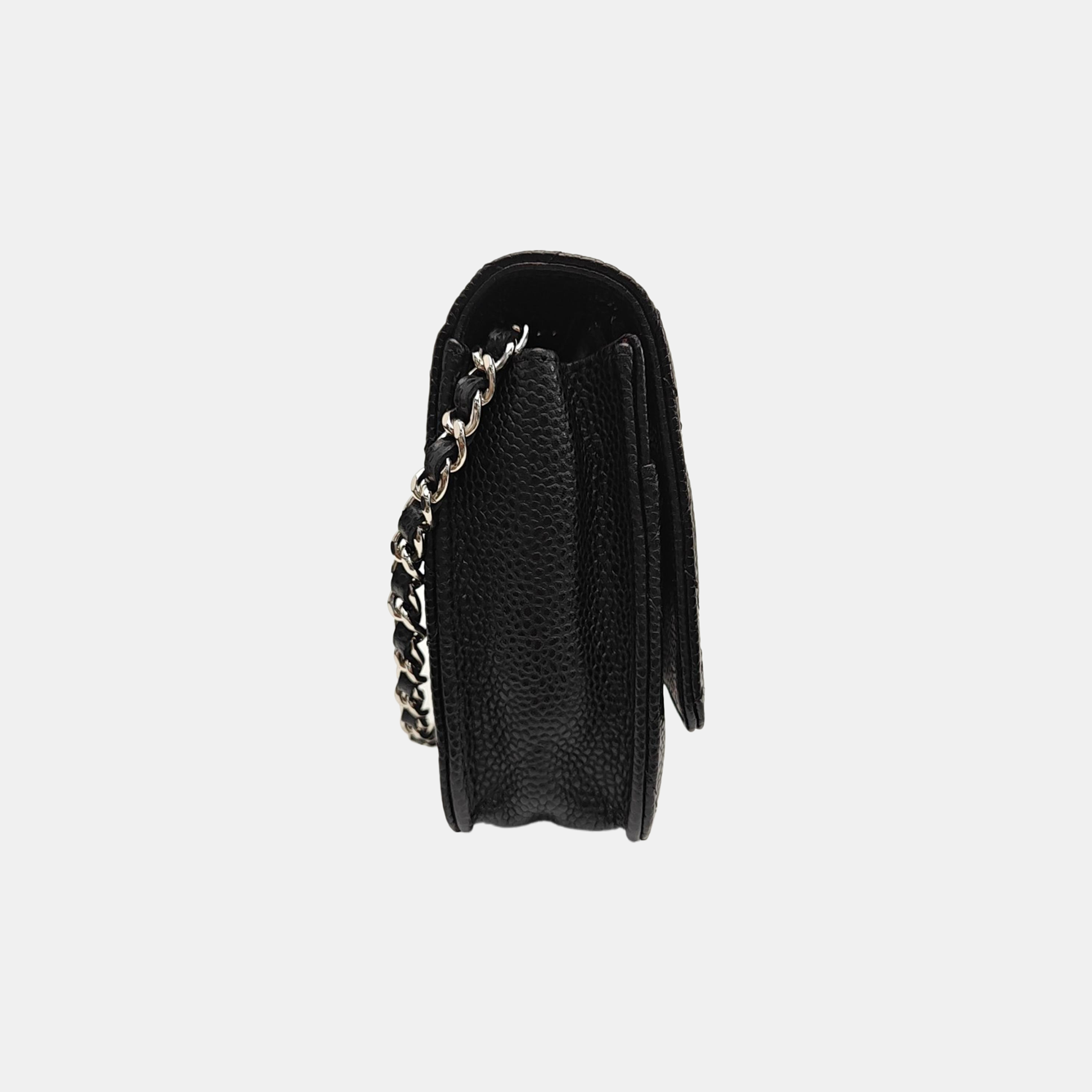 WOC Quilted Grained Calfskin Black