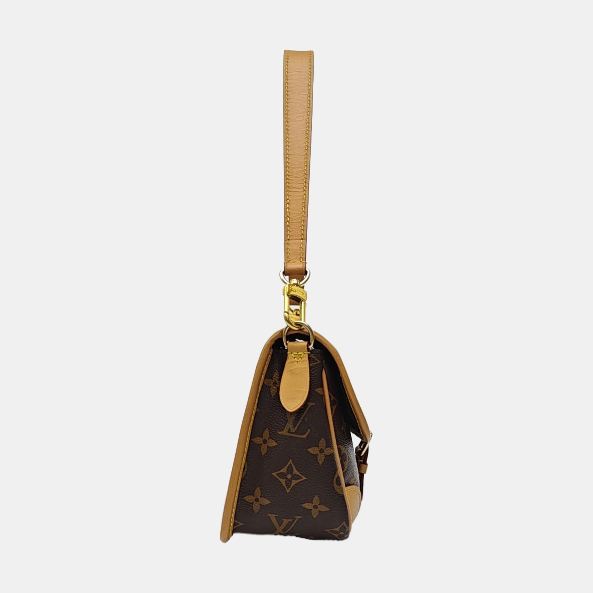 DIANE Monogram Coated Canvas Brown