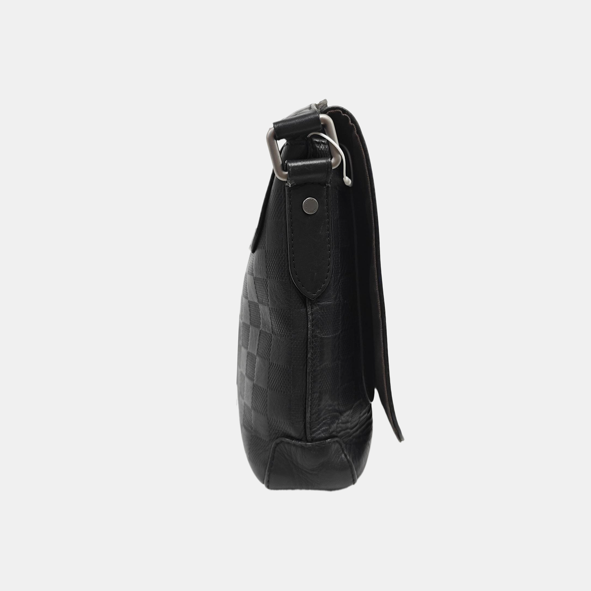 DISTRICT PM Damier Graphite Calfskin Black