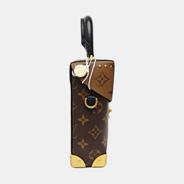 CAMERA BOX Monogram Coated Canvas Brown