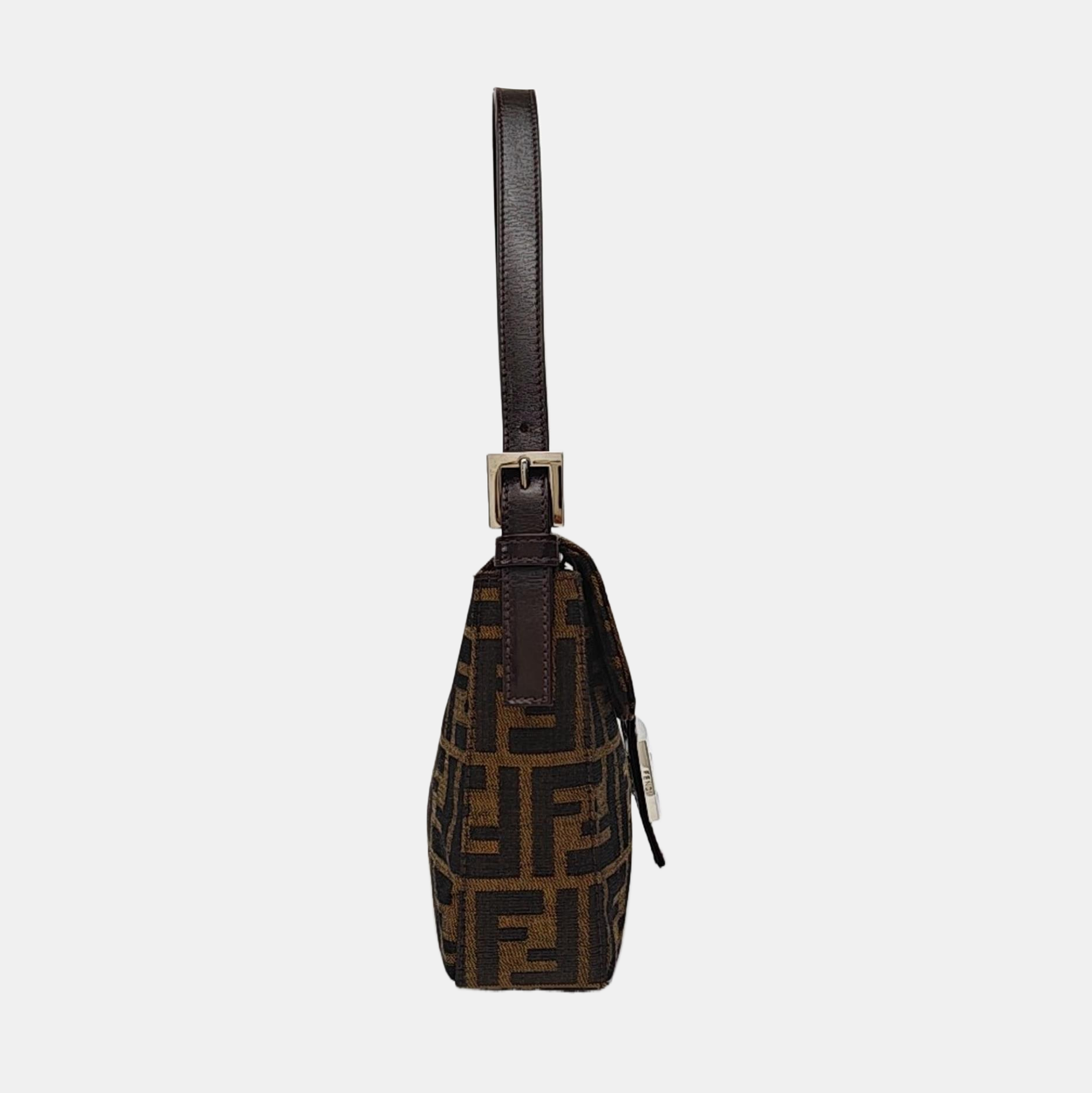 Monogram Coated Canvas Shoulder Bag Brown