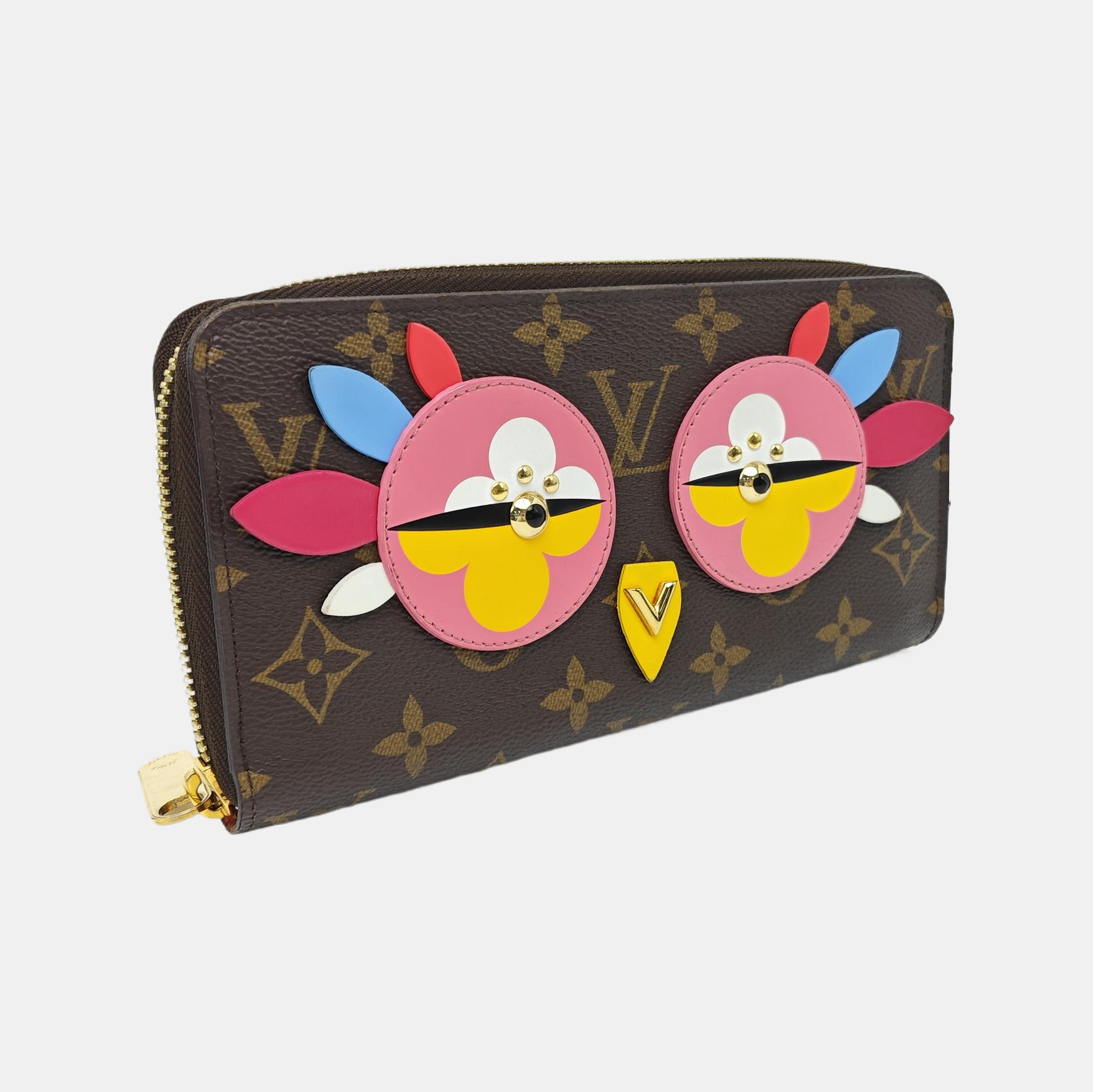 FÉLICIE Monogram Coated Canvas Brown Wallet